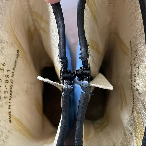 Eject Blue Leather Women’s Boot  in US 6 or EU 36 Made in Portugal - Picture 8 of 14